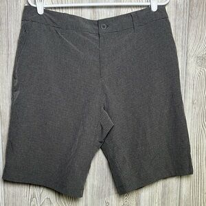 Hang Ten Men's Hybrid Short Gray Stripe Size 34
